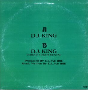 Jah Irie-DJ King-12 Vinyl 1987