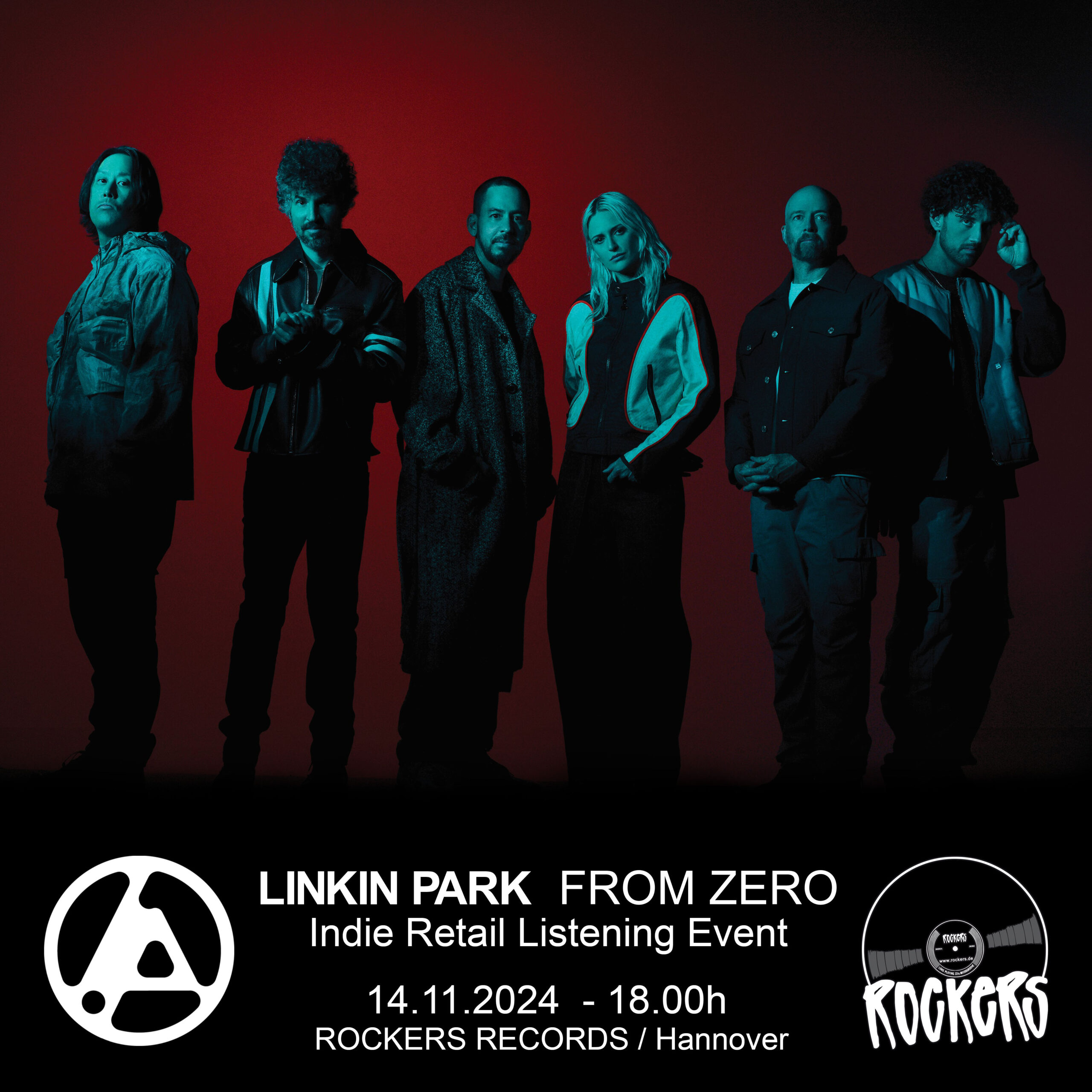 Limkin Park: From Zero Indie Retail Listening Event Rockers Records 14.11.2024 18:00 Uhr Am Freitag, den 15.11. erscheint das neue Linkin Park Album "From Zero". Bei uns im Laden in Linden könnt Ihr bereits am Donnerstag (14.11.) im Rahmen der Indie Retail Listening Events ab 18:00 Uhr das neue Album anhören, die limitierte Indie Store Vinyl Version kaufen und exklusive Goodies abstauben. Da es vermutlich eng wird, bitten wir um Anmeldung an rockers@staging.rockers.de. Nicht zögern.
