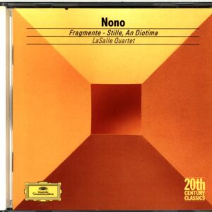 Luigi Nono-Fragmente - Stille An Diotima-CD