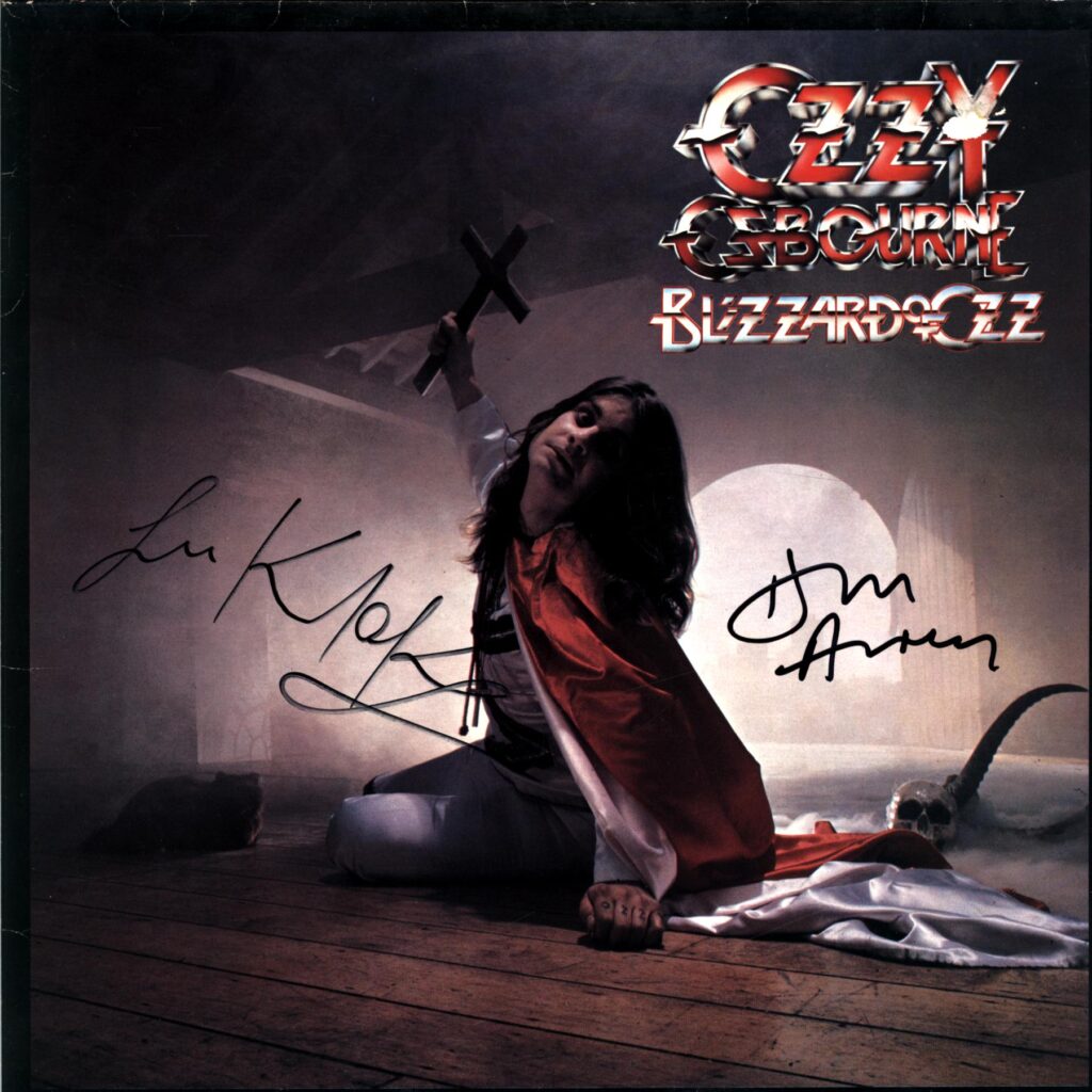 Ozzy Osbourne-Blizzard Of Ozz NL 1980 signed-LP Vinyl