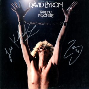 David Byron-Take No Prisoners signed-LP Vinyl