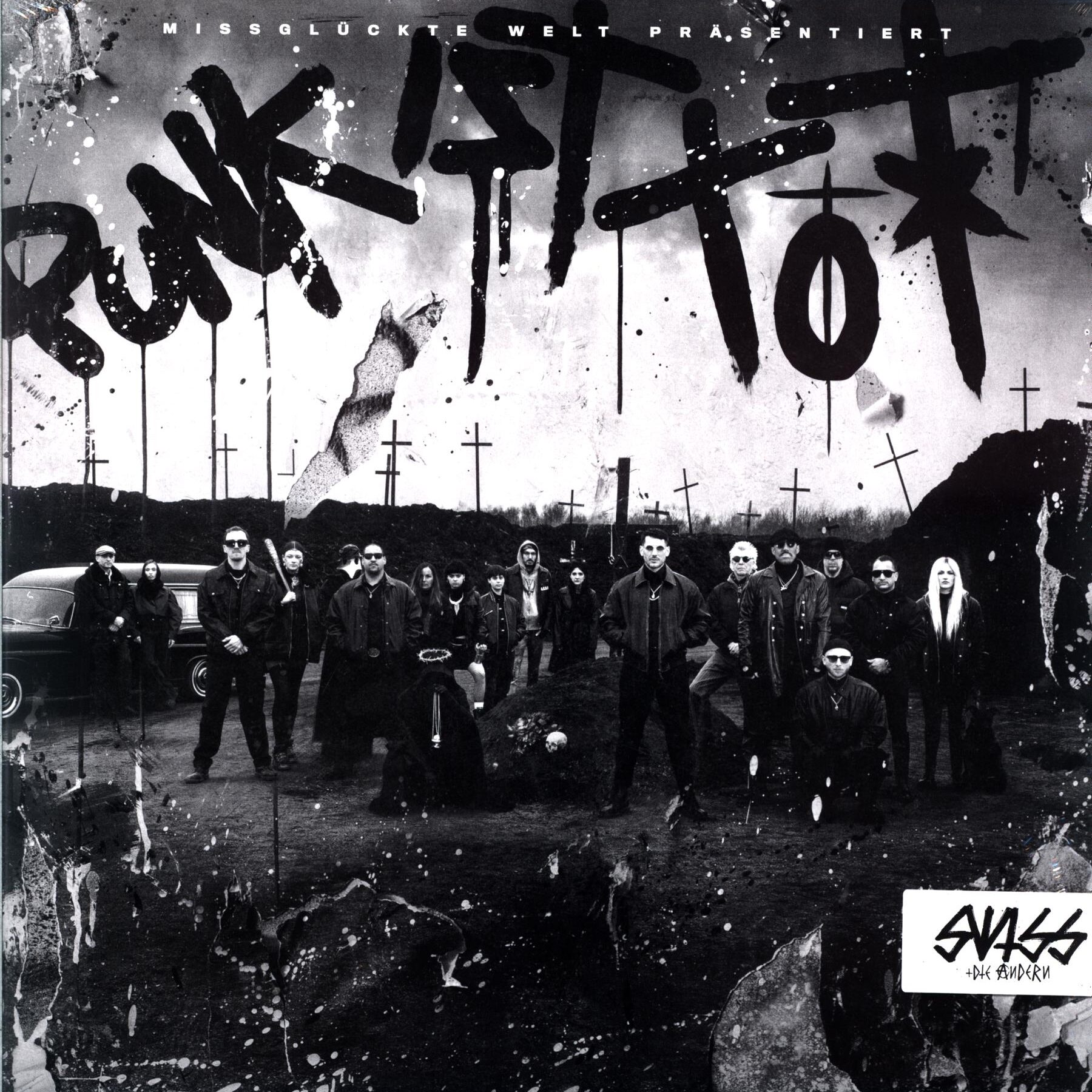 Swiss und Die Andern-Punk ist tot-LP Vinyl black-white splatter Indie