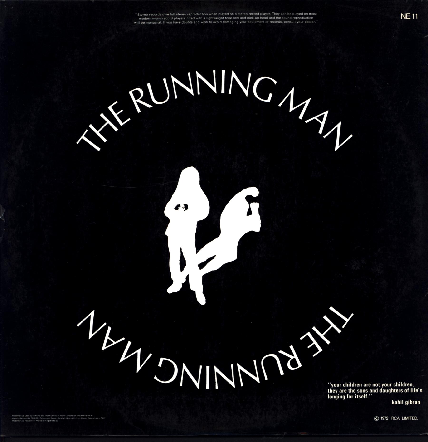The Running Man-The Running Man-2LP Vinyl Test pressing