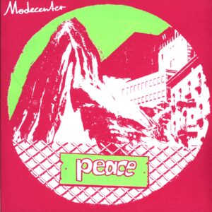 Modecenter-Peace clear green print-12 Vinyl