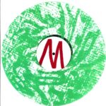 Modecenter-Peace clear green print-12 Vinyl