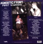 Agnostic Front - First Warning - The United Blood Era Recordings New York City 1983 - LP Vinyl 2025 blue